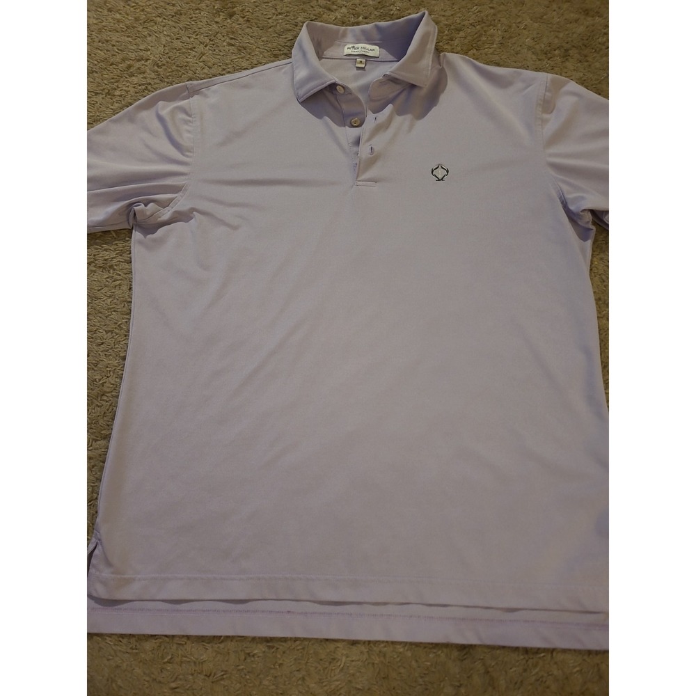 Peachtree Golf Club Peter Millar Summer Comfort Size Medium Purple Polo
